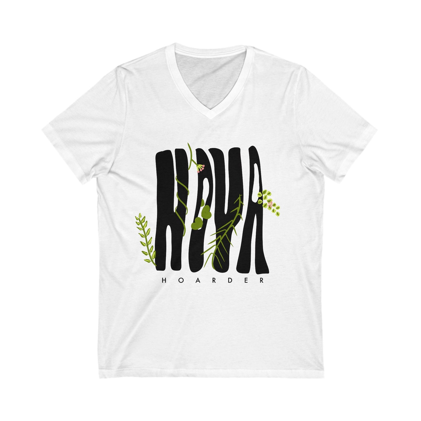 Unisex Hoya Hoarder Jersey Short Sleeve V-Neck Tee