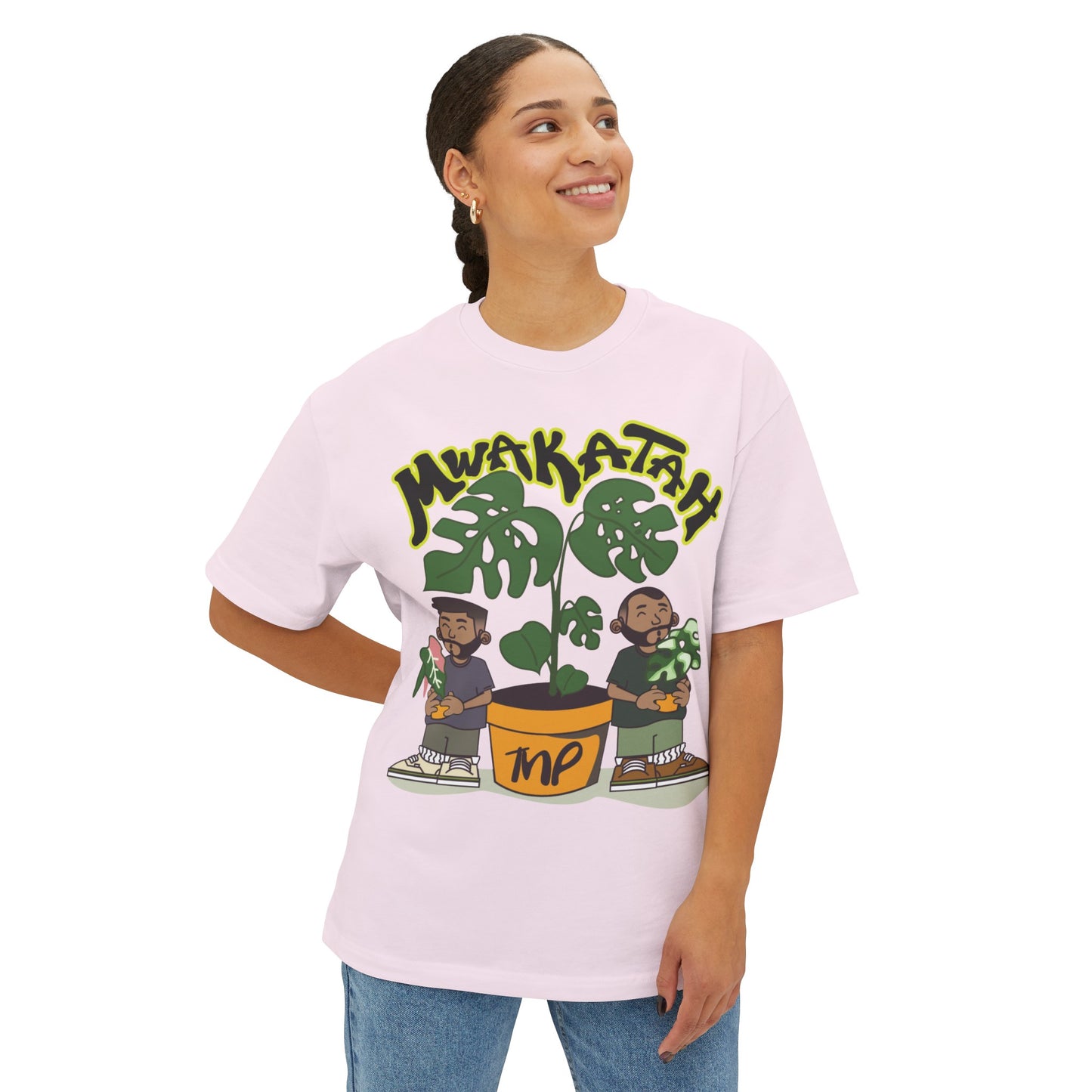 MWAKATAH Unisex Oversized Boxy Tee