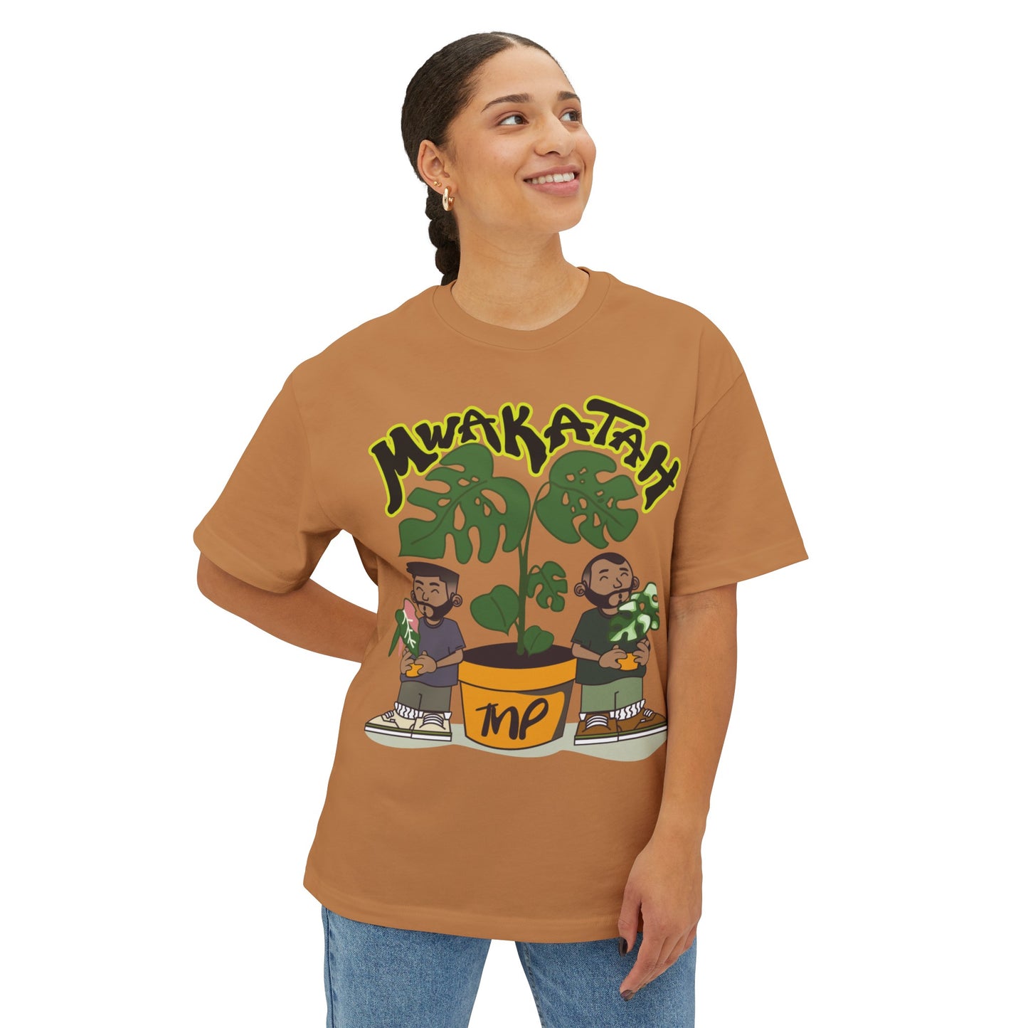 MWAKATAH Unisex Oversized Boxy Tee