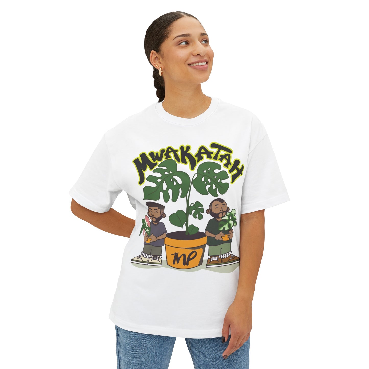 MWAKATAH Unisex Oversized Boxy Tee