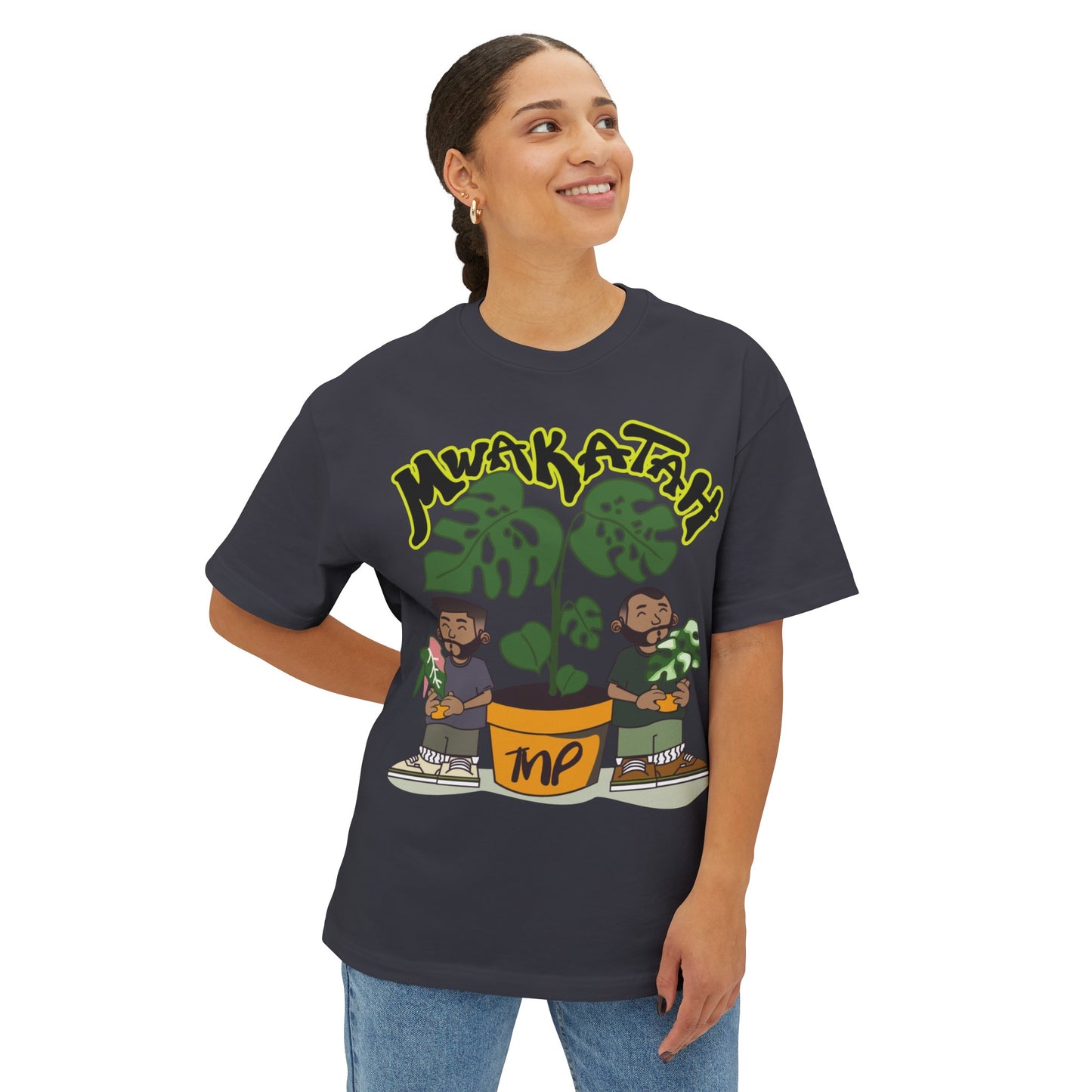 MWAKATAH Unisex Oversized Boxy Tee