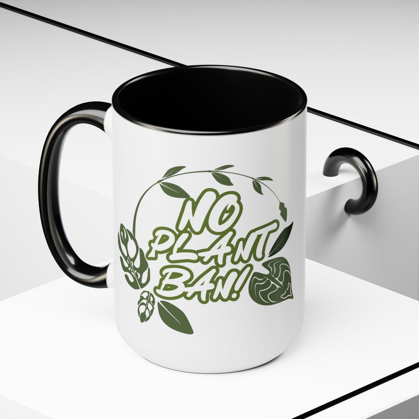 NO BAN Coffee Mugs, 15oz
